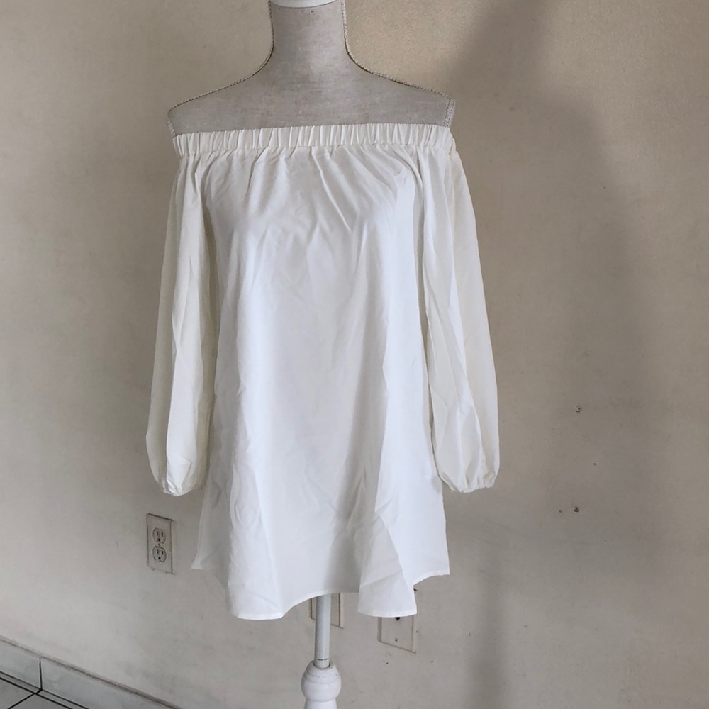 White off shoulder top/ dress